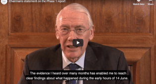 Phase 1 Report of Grenfell Inquiry Published