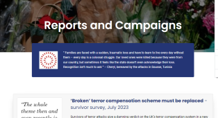 Survivors Against Terror call to replace ‘broken’ compensation scheme